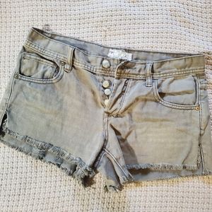 Free People low rise Sage Green Shorts